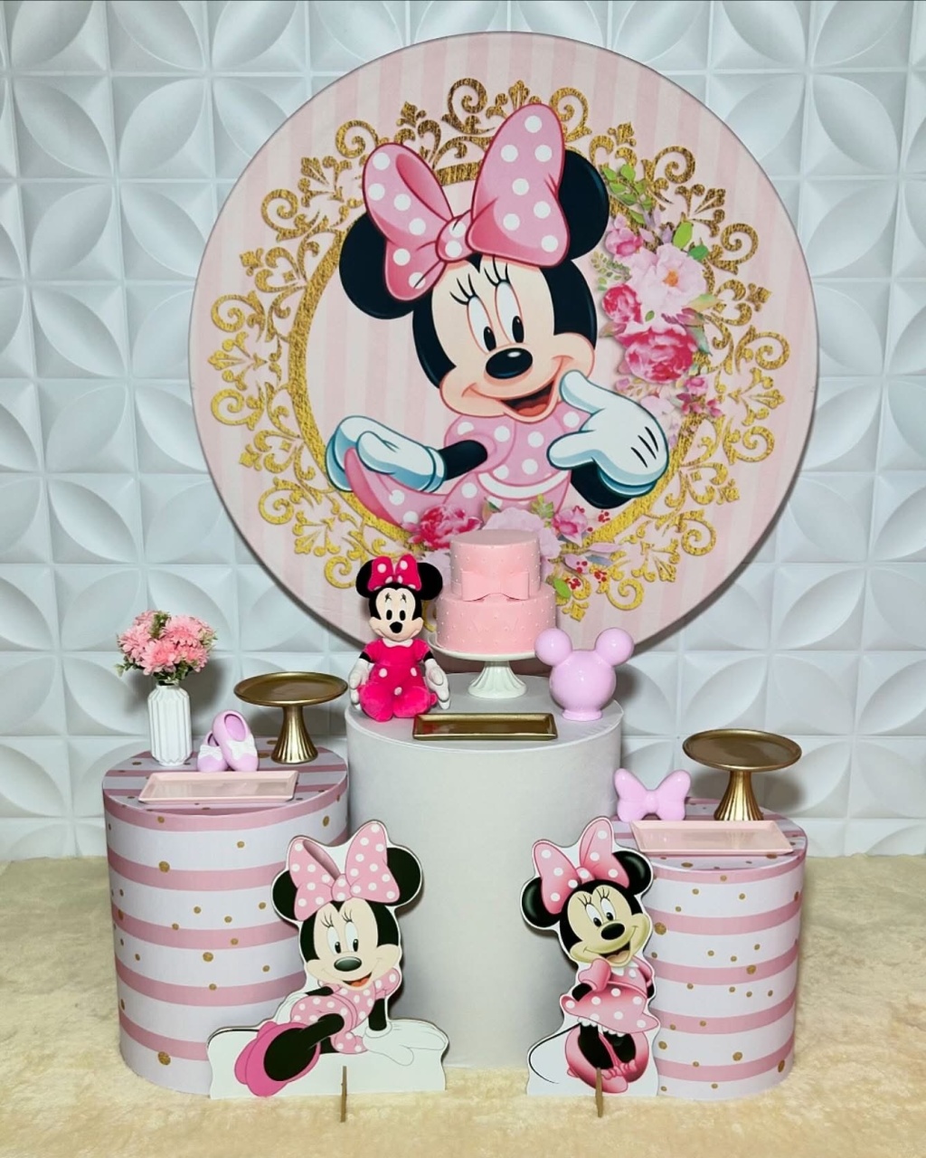 Minnie Rosa - Kit M - Isabela Decorações 