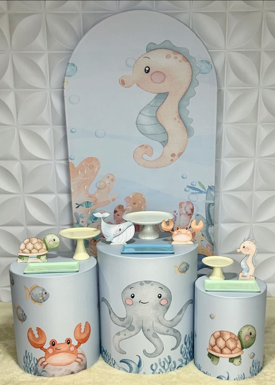 Fundo Do Mar - Kit P Infantil - Isabela Decorações 