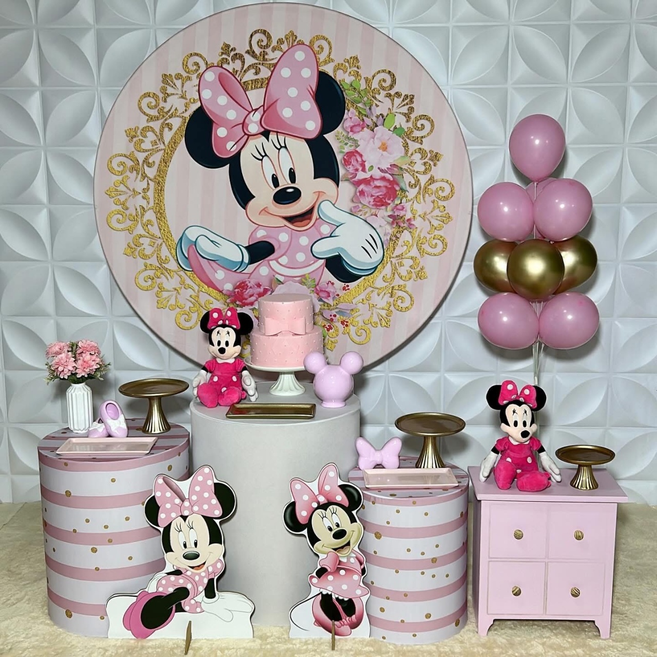 Minnie Rosa - Kit G - Isabela Decorações 