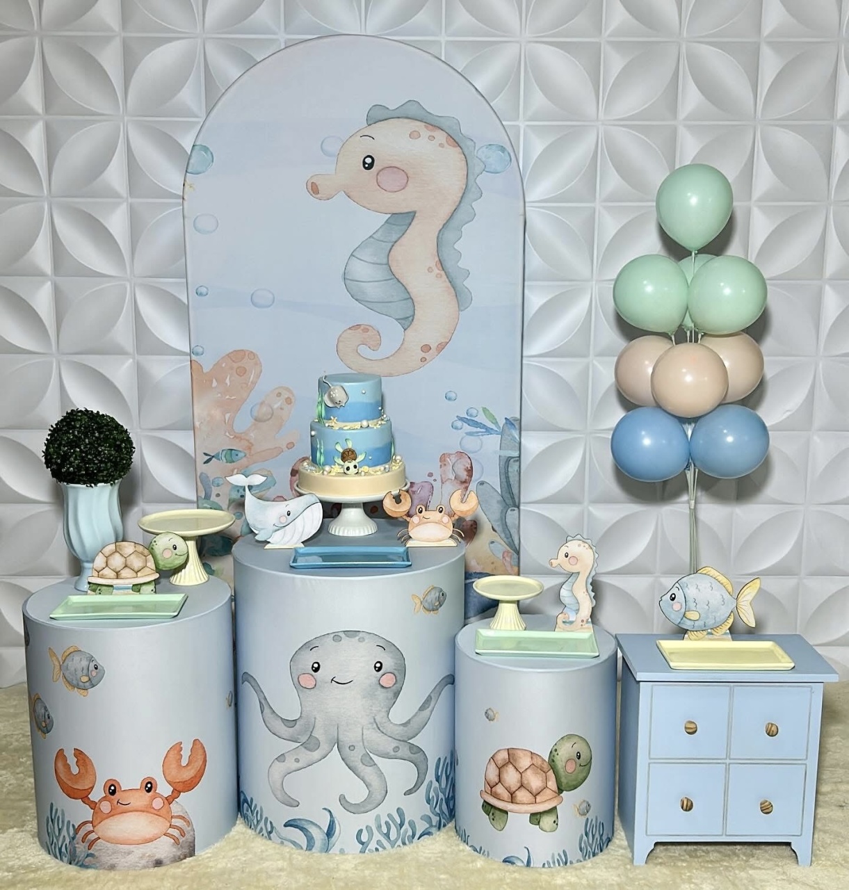 Fundo Do Mar - Kit G Infantil - Isabela Decorações 