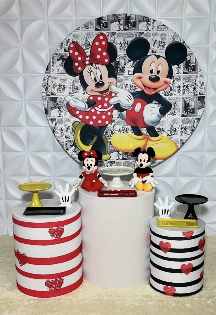 Mickey E Minnie - Kit P Infantil - Isabela Decorações 
