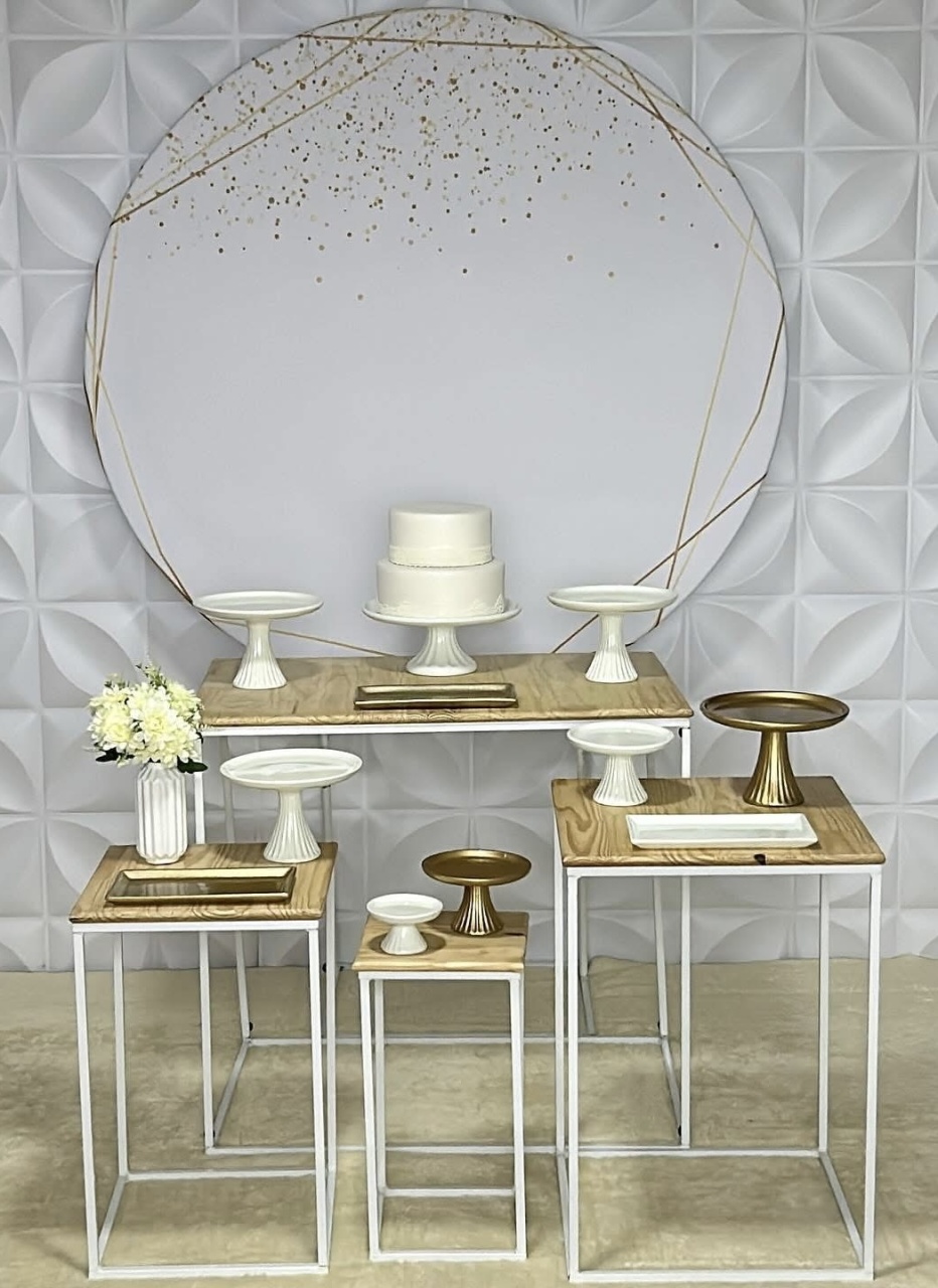 Branco E Dourado - Adulto - Isabela Decorações 