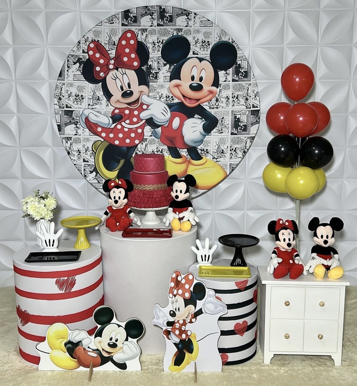 Mickey E Minnie - Kit G Infantil - Isabela Decorações 