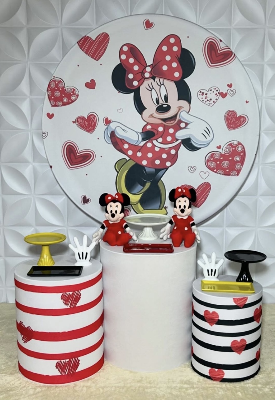 Minnie Vermelha - Kit P Infantil - Isabela Decorações 