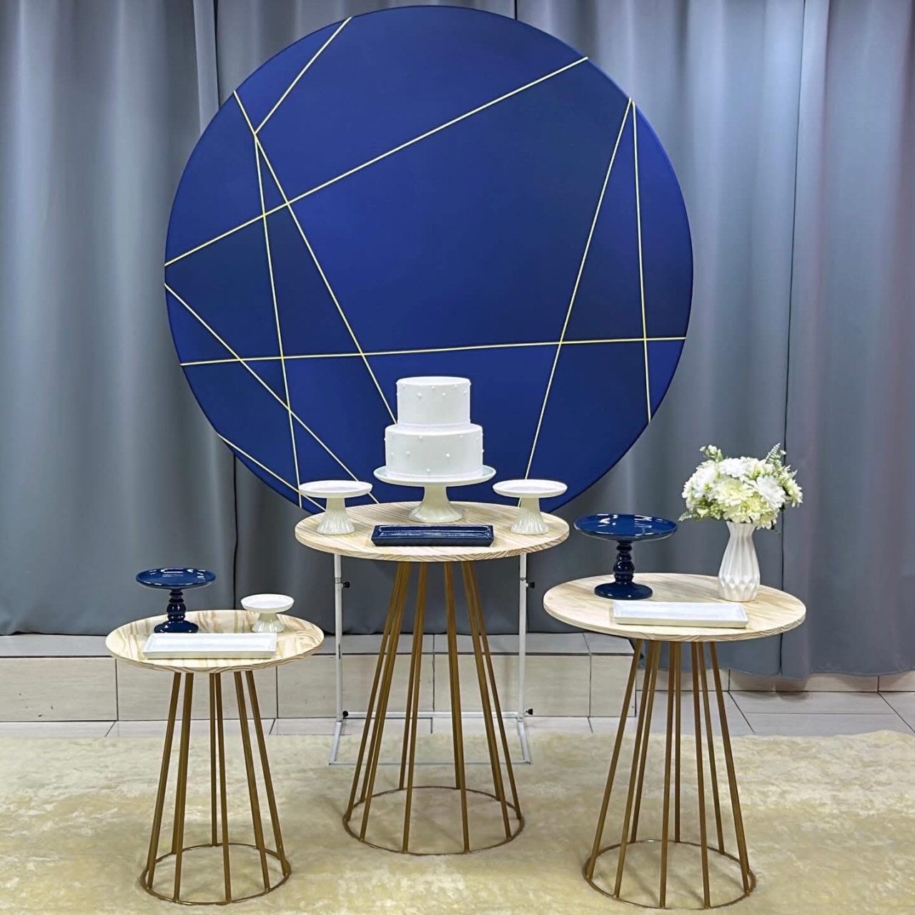Azul E Dourado - Isabela Decorações 