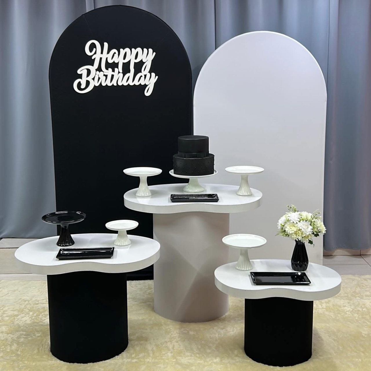 Preto E Branco - Kit Orgânico Adulto - Isabela Decorações 