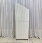Painel Pontudo Branco Ripado Mdf - imagem 1
