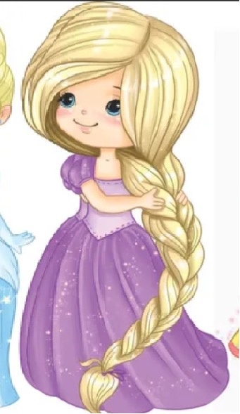 Display Princesa Rapunzel Cute - alegriamagicadecoracao