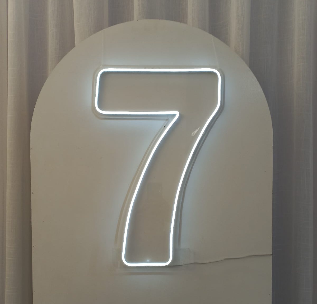 Número  Led 7 - Cor Fria - alegriamagicadecoracao