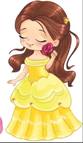 Display Princesa Bela Cute - alegriamagicadecoracao
