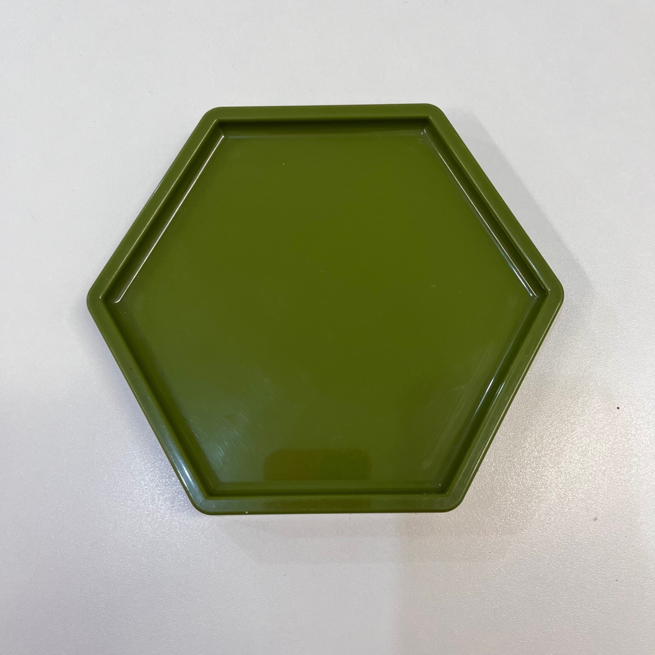 Bandejas Verde Militar Sextavada   - alegriamagicadecoracao