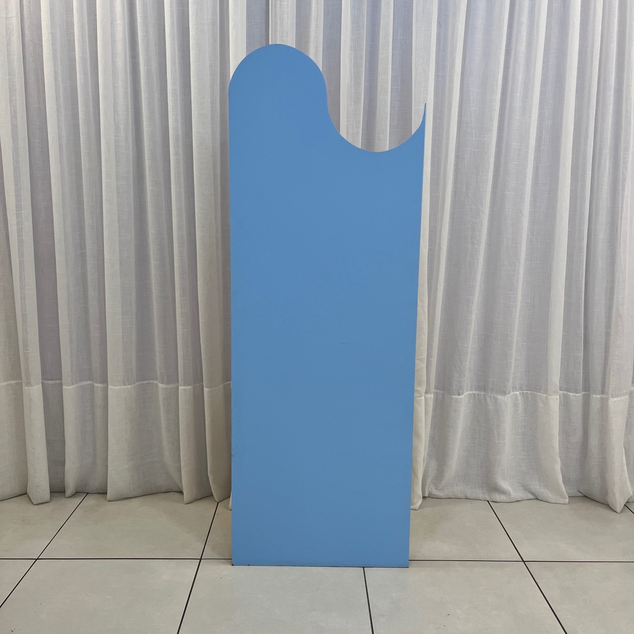 Painel Onda Azul Claro Mdf  - alegriamagicadecoracao