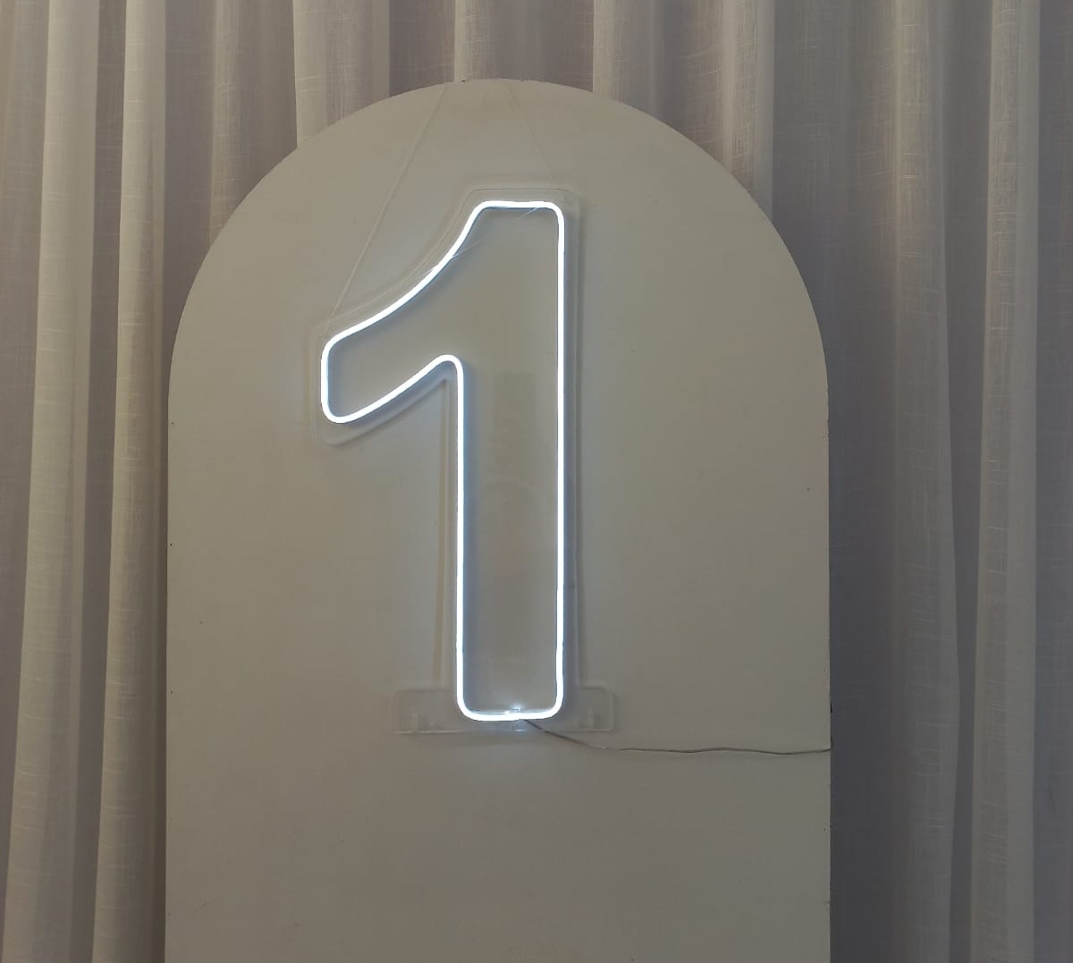 Número 1 Led - Cor Fria - alegriamagicadecoracao