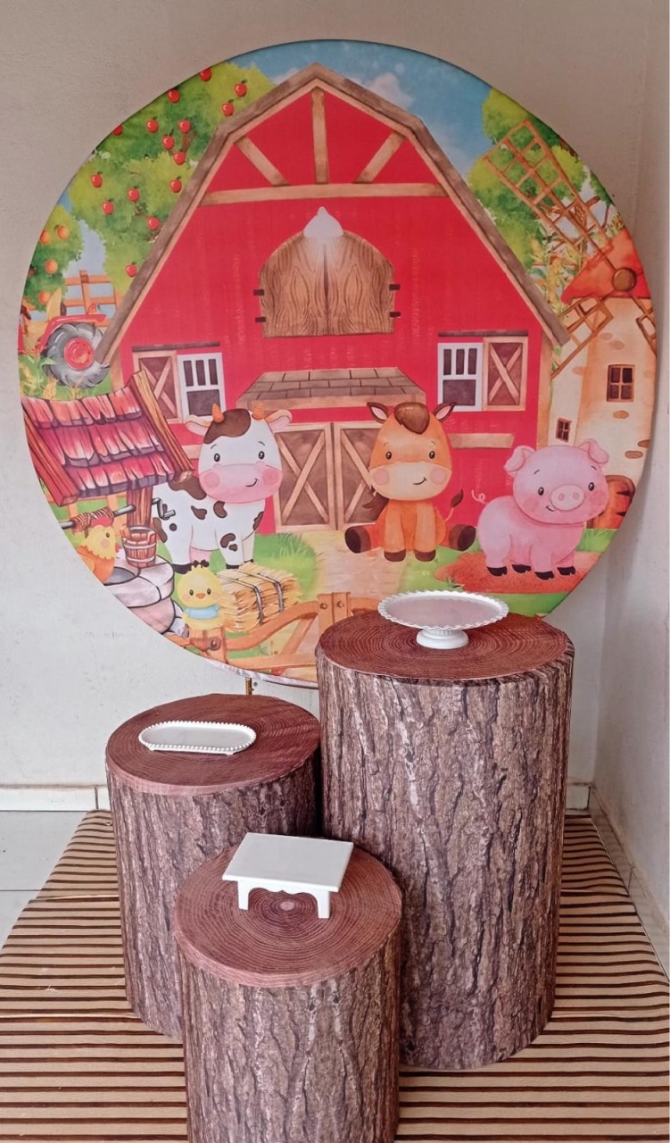 Alugue Tema 2 Para Festa Decorativa da Fazendinha  - Mamãe Decory