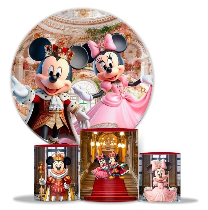 Alugue Tema Para Festa Decorativa Do Rei Mickey E Minnie  - Mamãe Decory