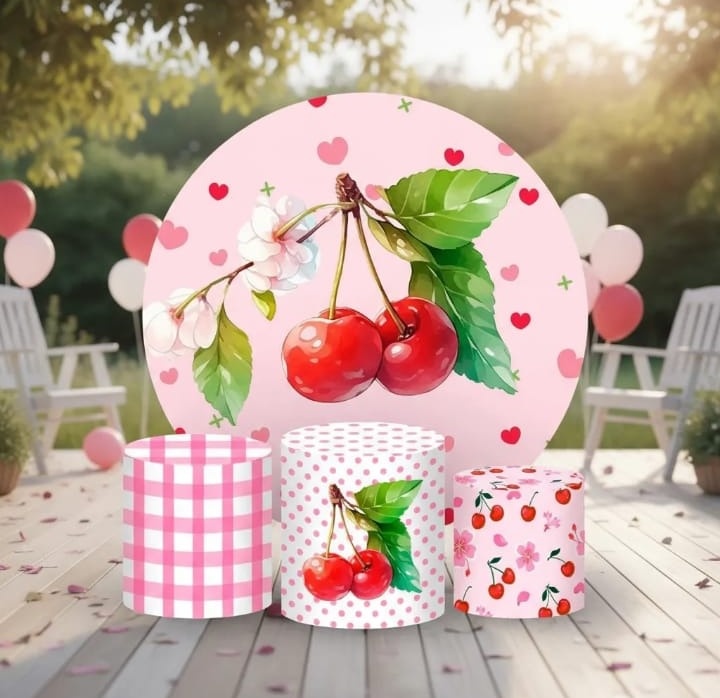 Alugue Tema Para Festa Decorativa da Cerejinha - Mamãe Decory