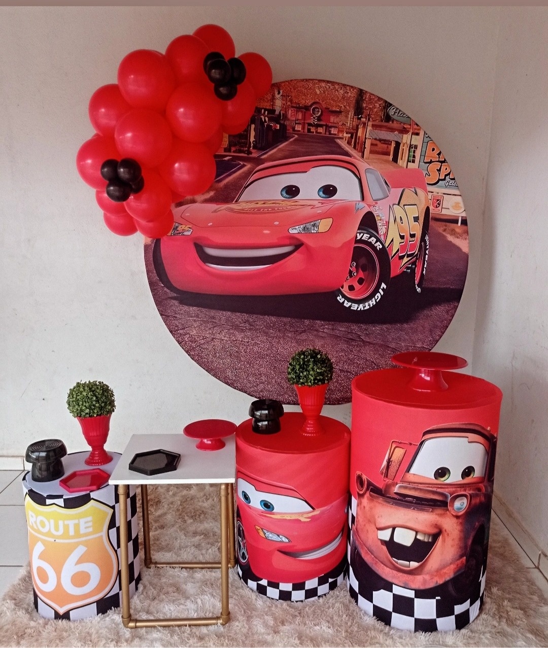 Relâmpago Mcqueen  - Mamãe Decory