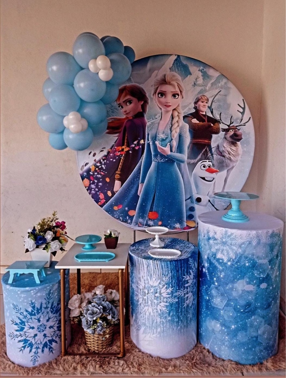 Alugue Tema Para Festa Decoração Frozen - Mamãe Decory