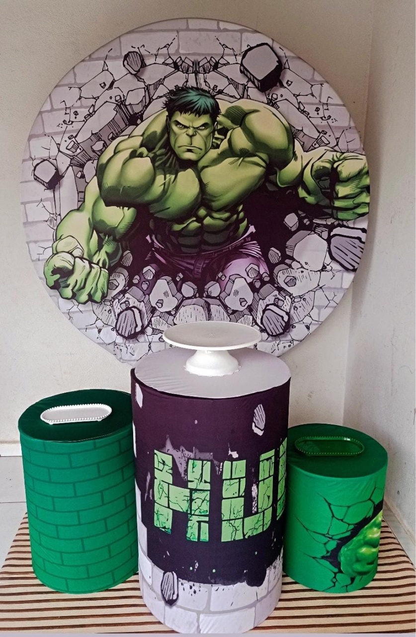 Alugue Tema 2 Para Festa Decorativa Do Hulk - Mamãe Decory