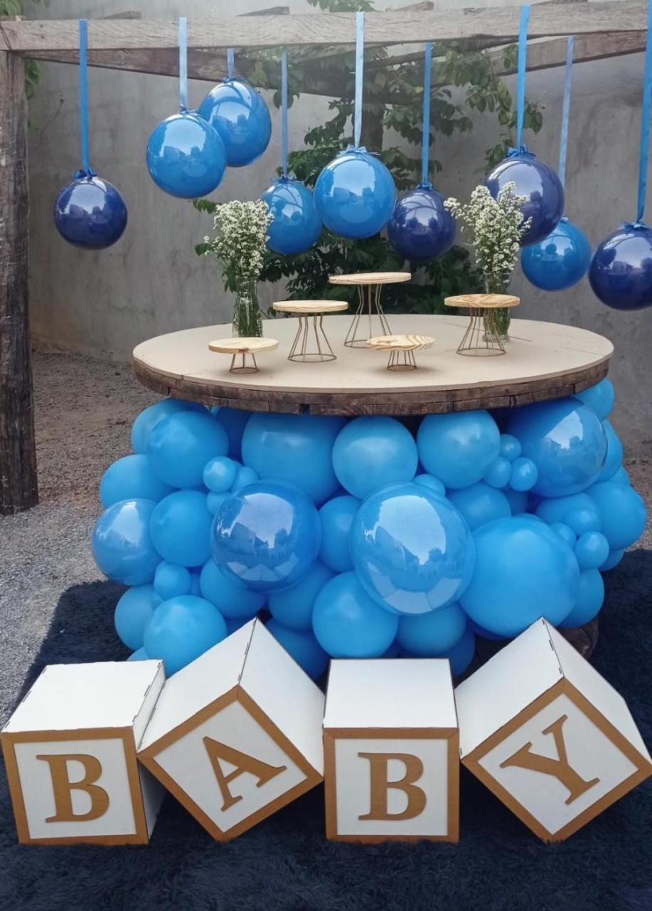 Alugue Tema Chá Balão Aerios  - Mamãe Decory