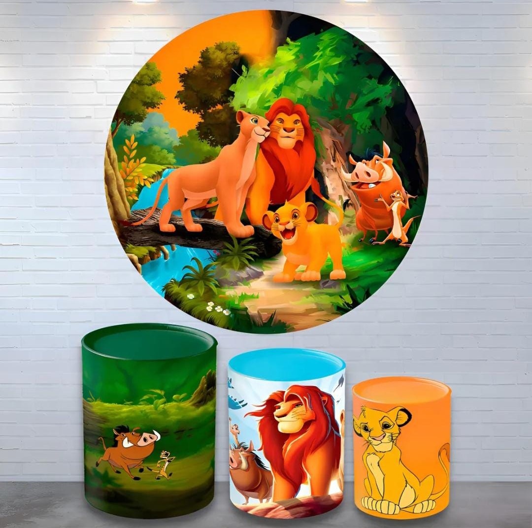 Alugue Tema Para Festa Decorativa Rei Leão  - Mamãe Decory