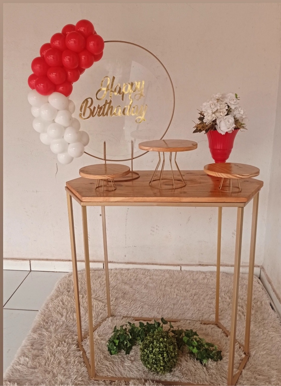 Alugue Festa Na Mesa Tema Happy Birthday - Mamãe Decory
