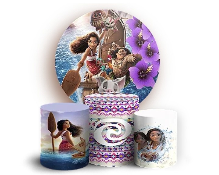 Alugue Tema Para Festa Decoração Kit Moana Adulto  - Mamãe Decory