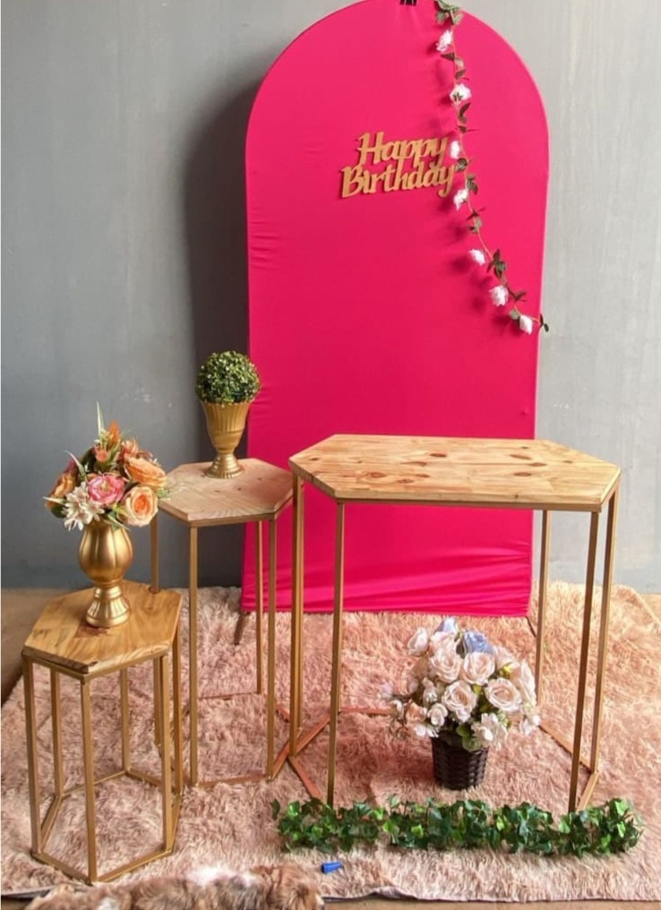 Alugue Tema Para Festa Decoração Rosa Pink - Mamãe Decory