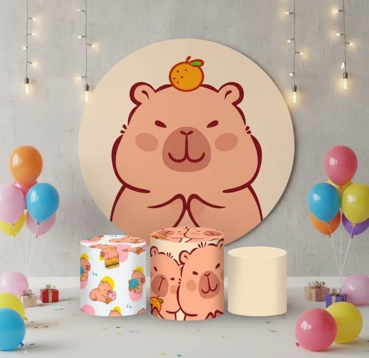 Alugue Tema Para Festa Decorativa da Capivara - Mamãe Decory