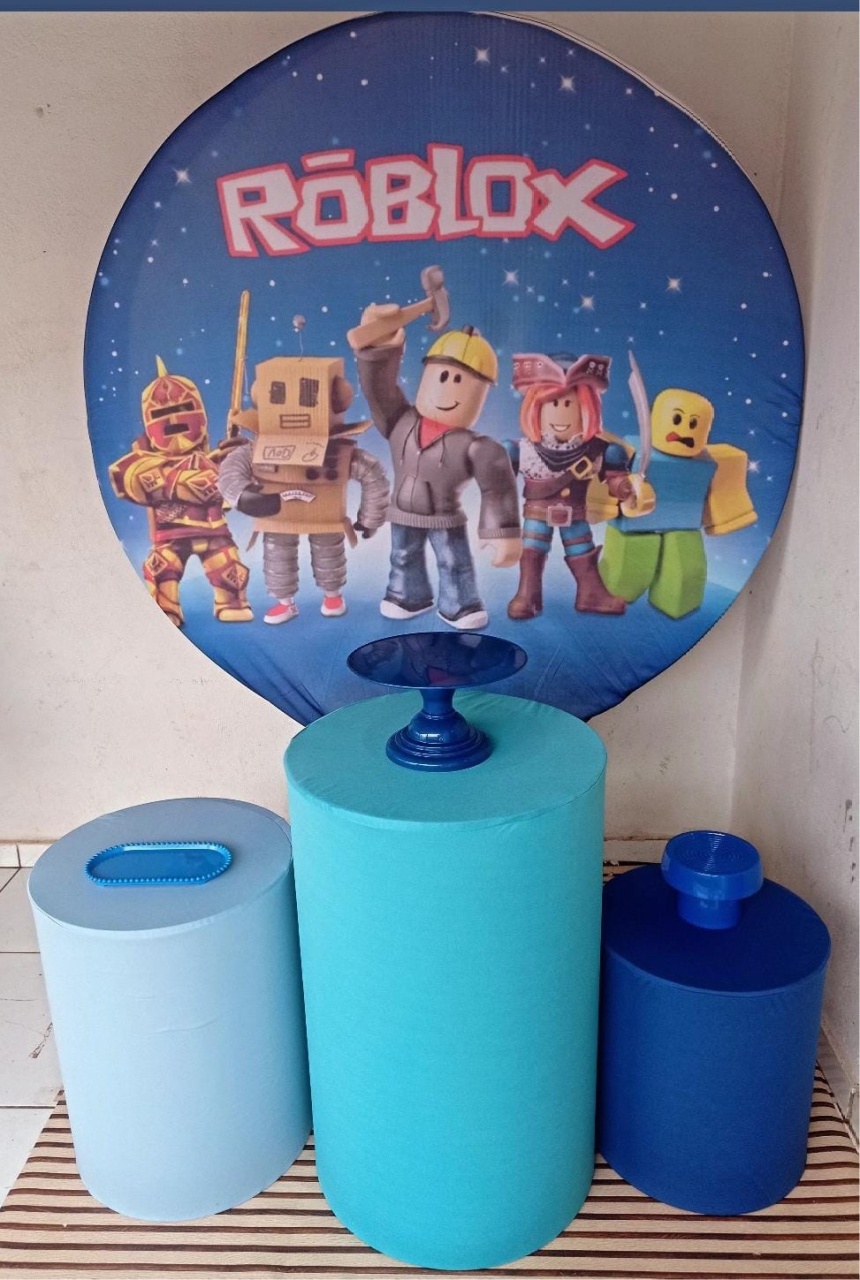 Alugue Tema 2 Para Festa Decorativa Roblox - Mamãe Decory