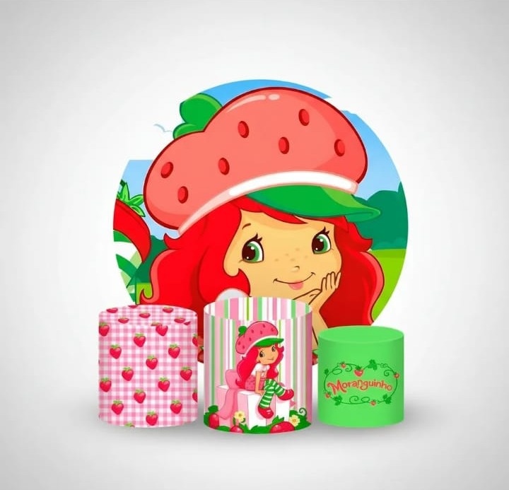 Alugue Tema Para Festa Decorativa da Moranguinho  - Mamãe Decory