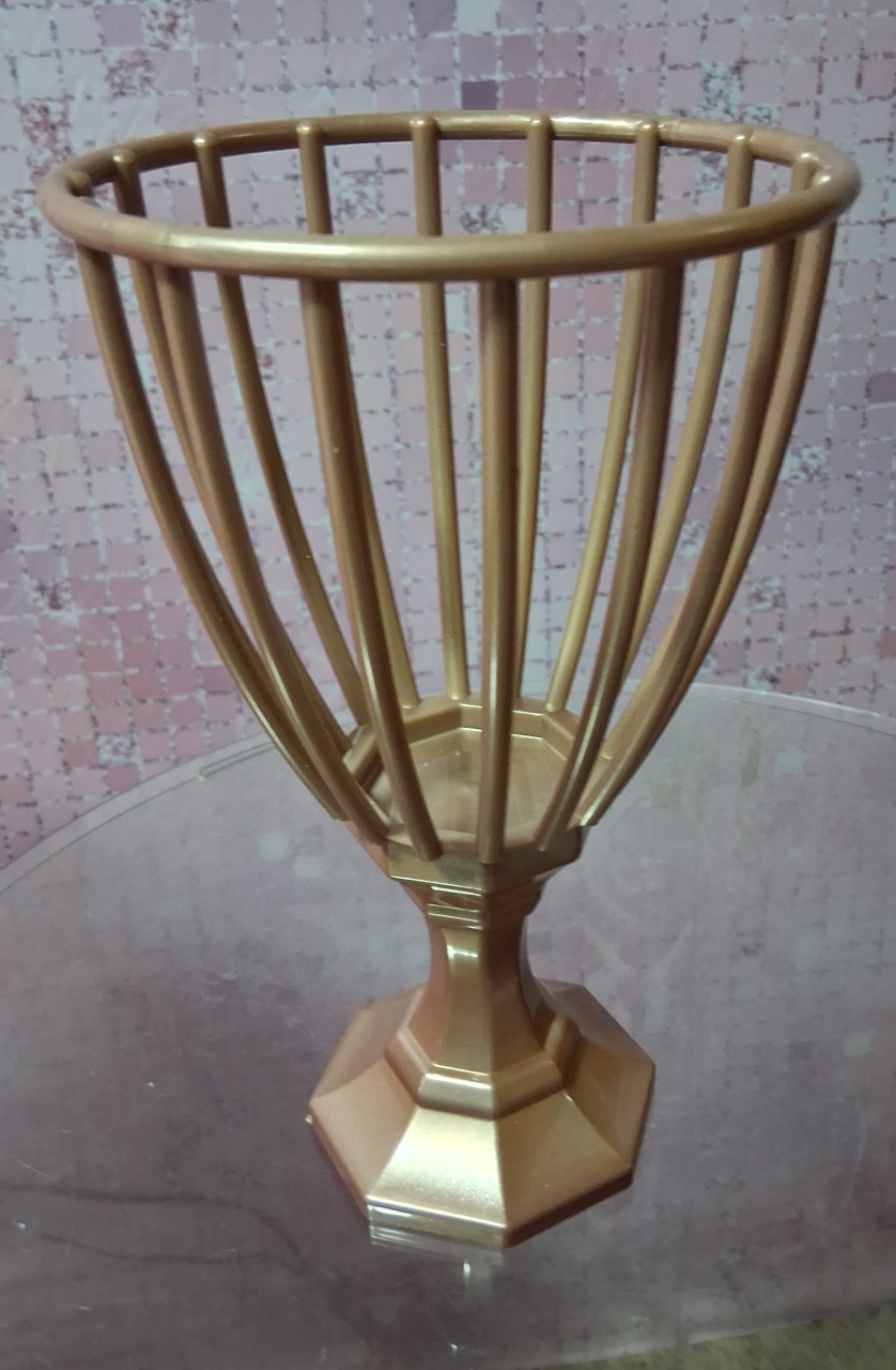 Vaso Dourado Acrilico - Arte & Festas