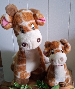 Pelúcia  Girafa Mãe E Filha - Arte & Festas