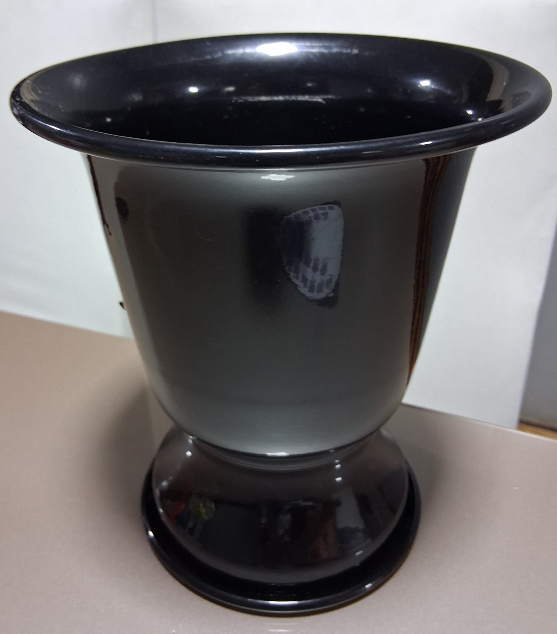 Vaso de Alumínio  Preto  Grande - Arte & Festas