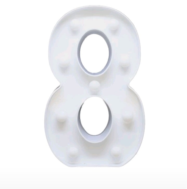 Led de Mesa N° 8 - Cirandinha decorações 