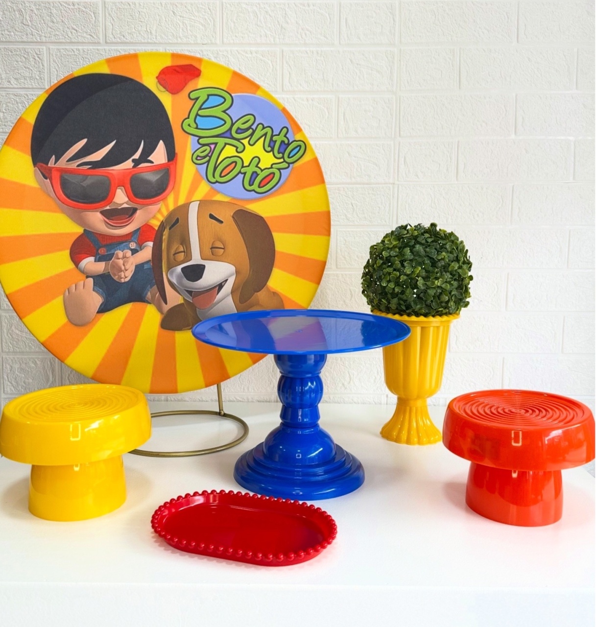 Mini Kit Bento E Totó - VIVAZ DECORAÇÕES - PEGUE E MONTE