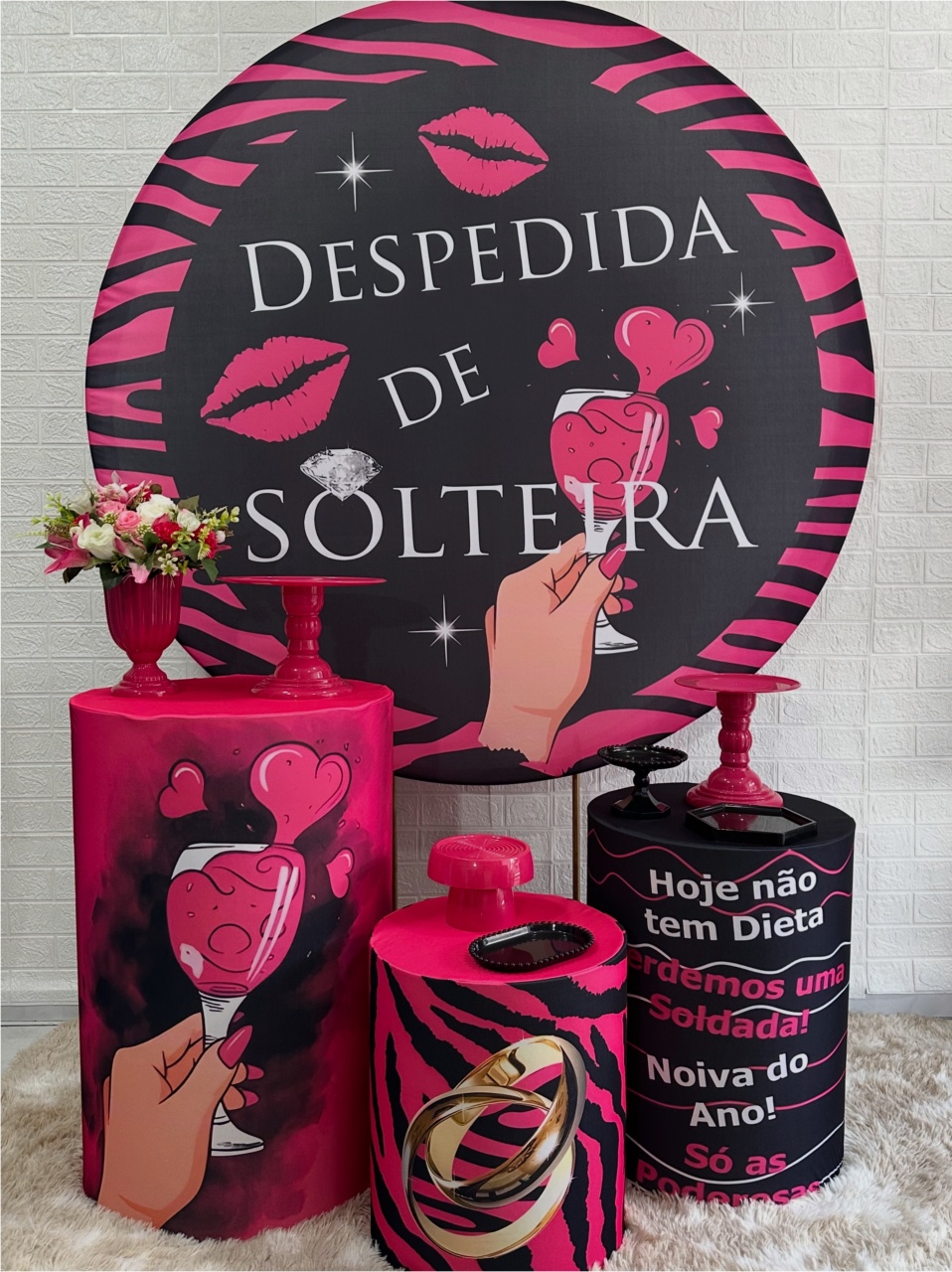 Kit Padrão Despedida de Solteira - VIVAZ DECORAÇÕES - PEGUE E MONTE