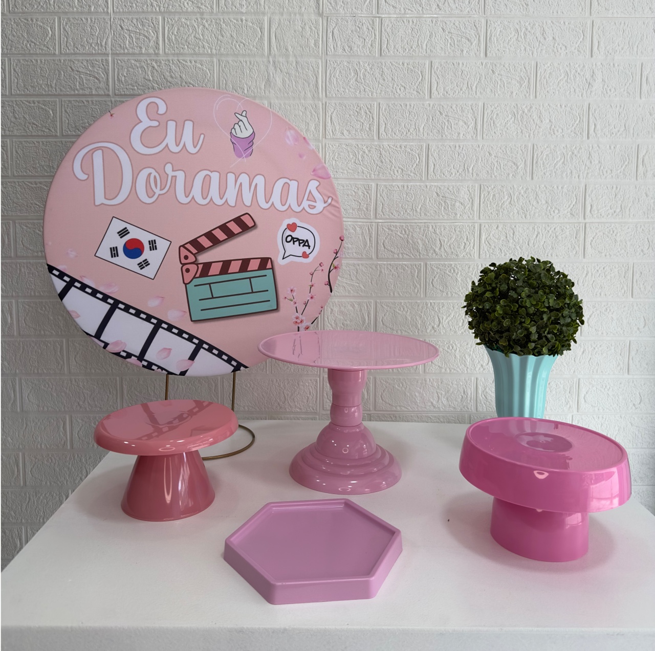 Mini Kit Eu Amo Dorama - VIVAZ DECORAÇÕES - PEGUE E MONTE