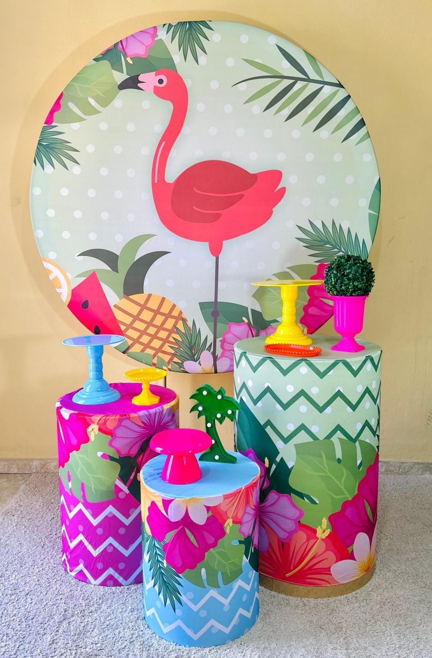 Kit Padrão Flamingo - VIVAZ DECORAÇÕES - PEGUE E MONTE