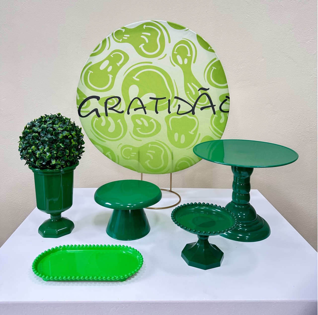 Mini Kit Gratidão Verde - VIVAZ DECORAÇÕES - PEGUE E MONTE