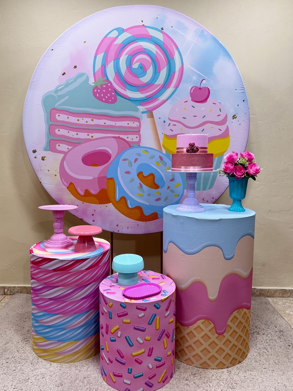 Kit Padrão Doces - VIVAZ DECORAÇÕES - PEGUE E MONTE