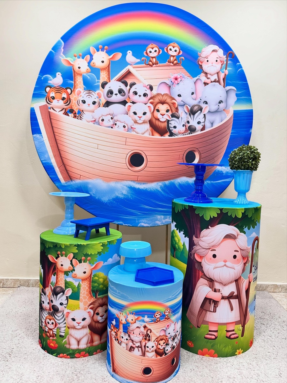 Kit Padrão Arca de Noé  - VIVAZ DECORAÇÕES - PEGUE E MONTE