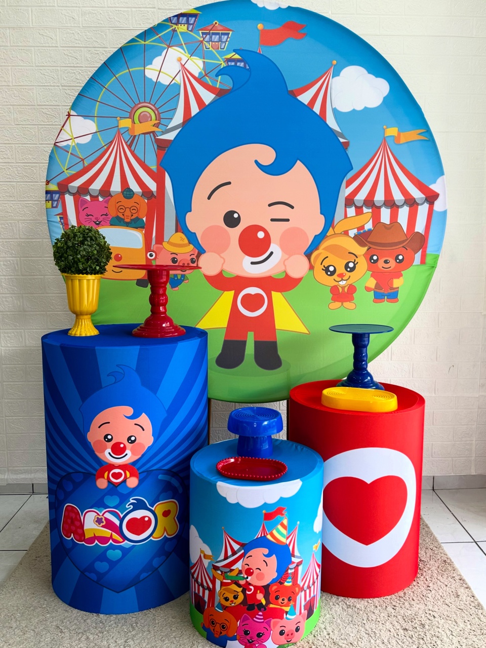 Kit Padrão Palhaço Herói  - VIVAZ DECORAÇÕES - PEGUE E MONTE