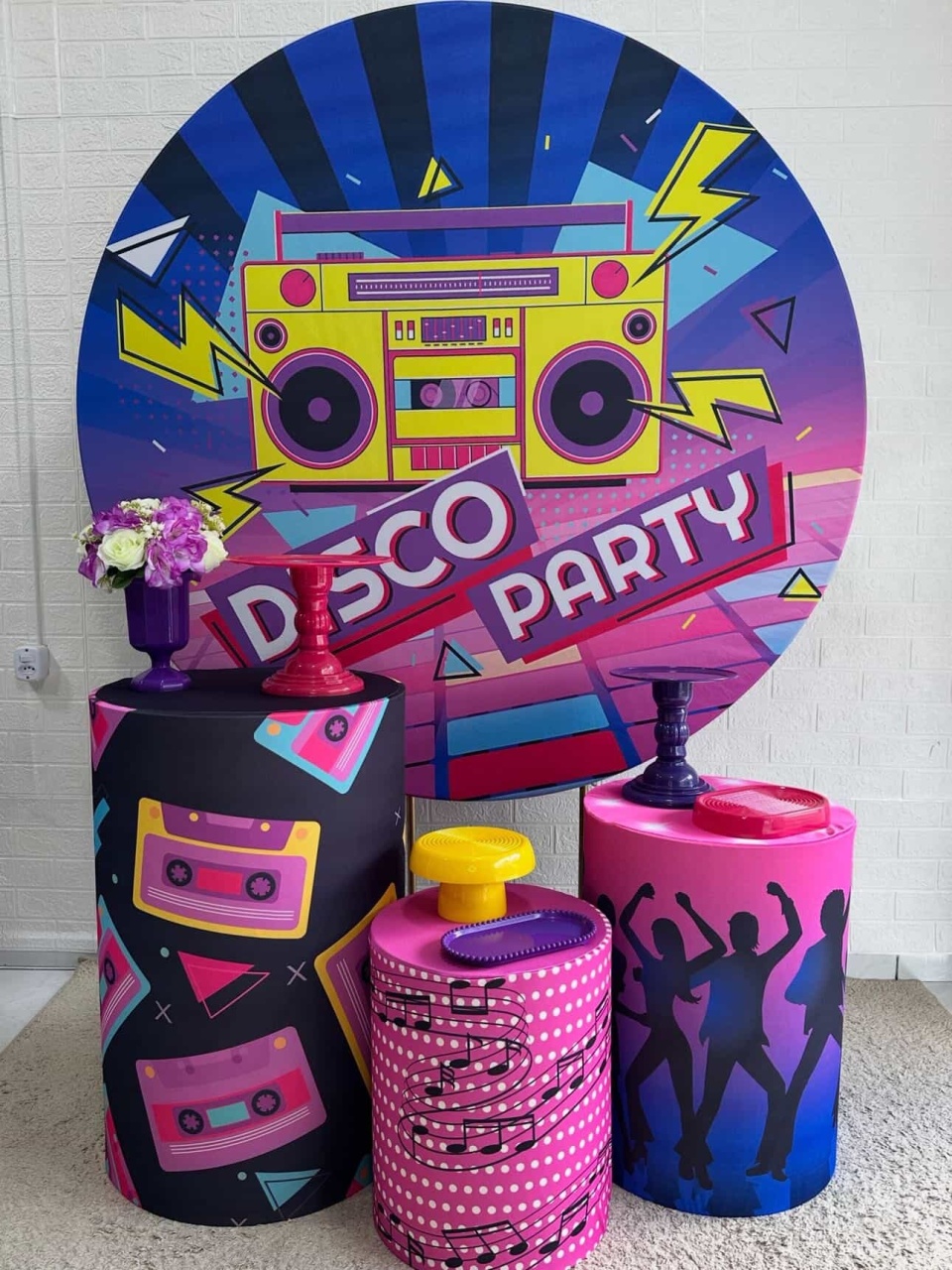 Kit Padrão Disco Party - VIVAZ DECORAÇÕES - PEGUE E MONTE