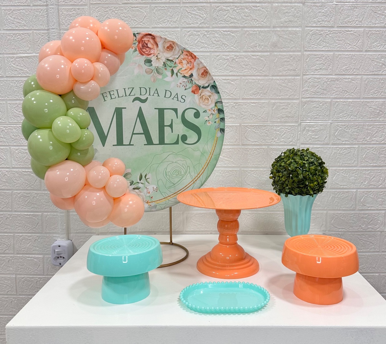 Mini Kit Dia das Mães Verde - VIVAZ DECORAÇÕES - PEGUE E MONTE