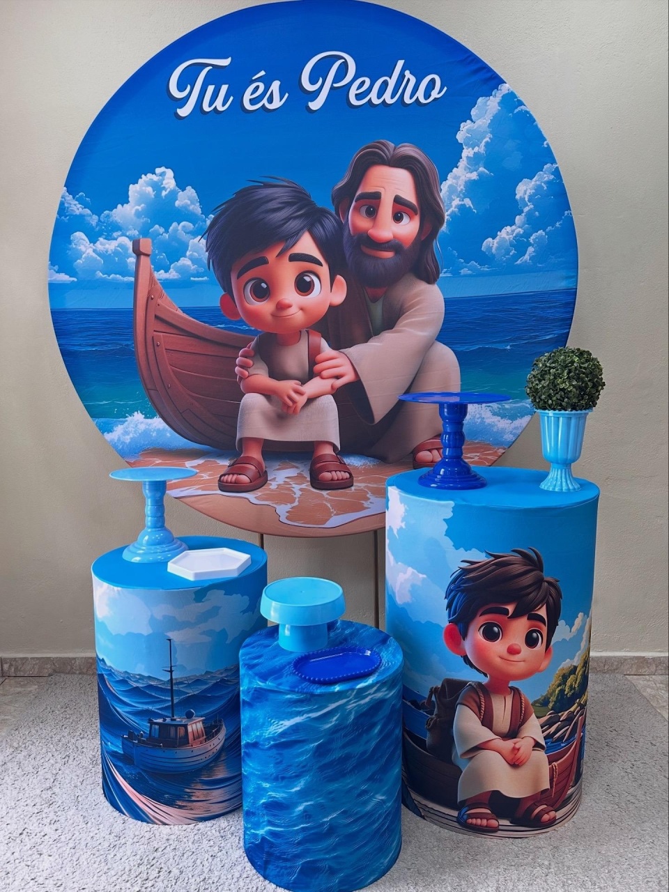 Kit Padrão Tu És Pedro - VIVAZ DECORAÇÕES - PEGUE E MONTE