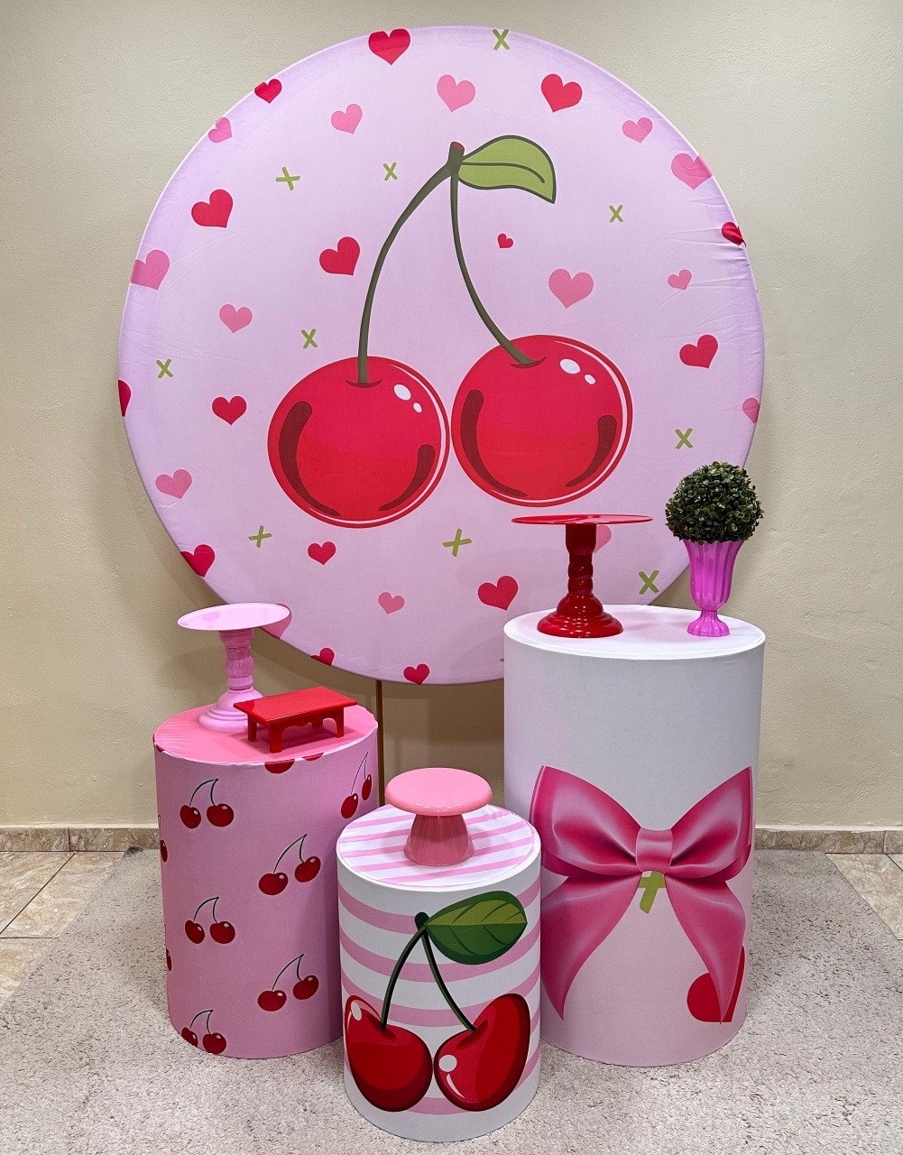 Kit Padrão Cereja - VIVAZ DECORAÇÕES - PEGUE E MONTE
