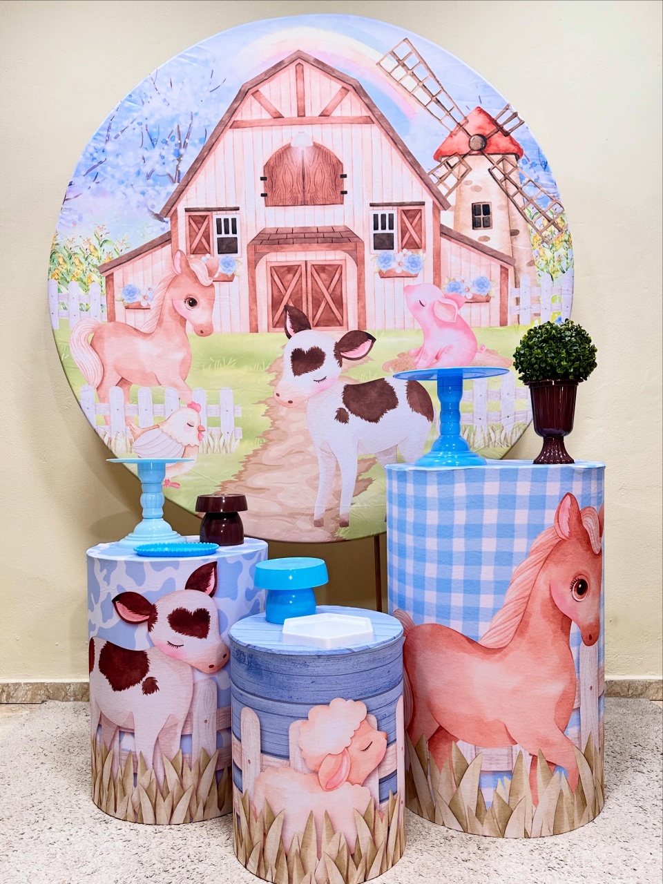 Kit Padrão Fazendinha Menino - VIVAZ DECORAÇÕES - PEGUE E MONTE