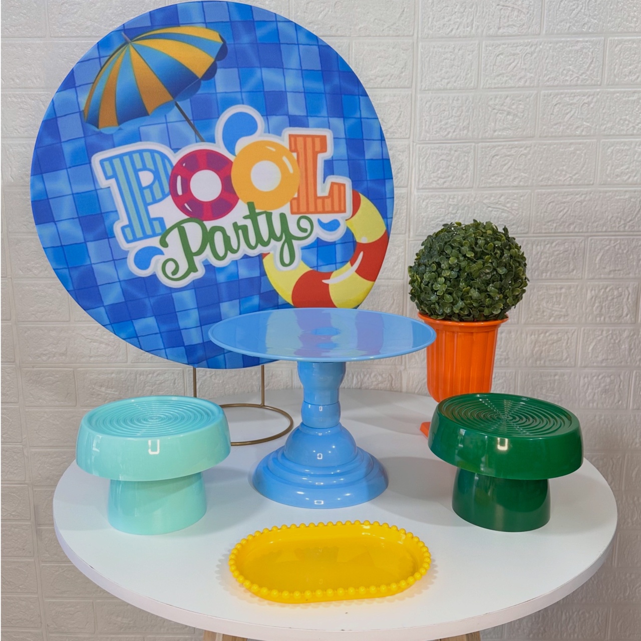 Mini Kit Pool Party - VIVAZ DECORAÇÕES - PEGUE E MONTE