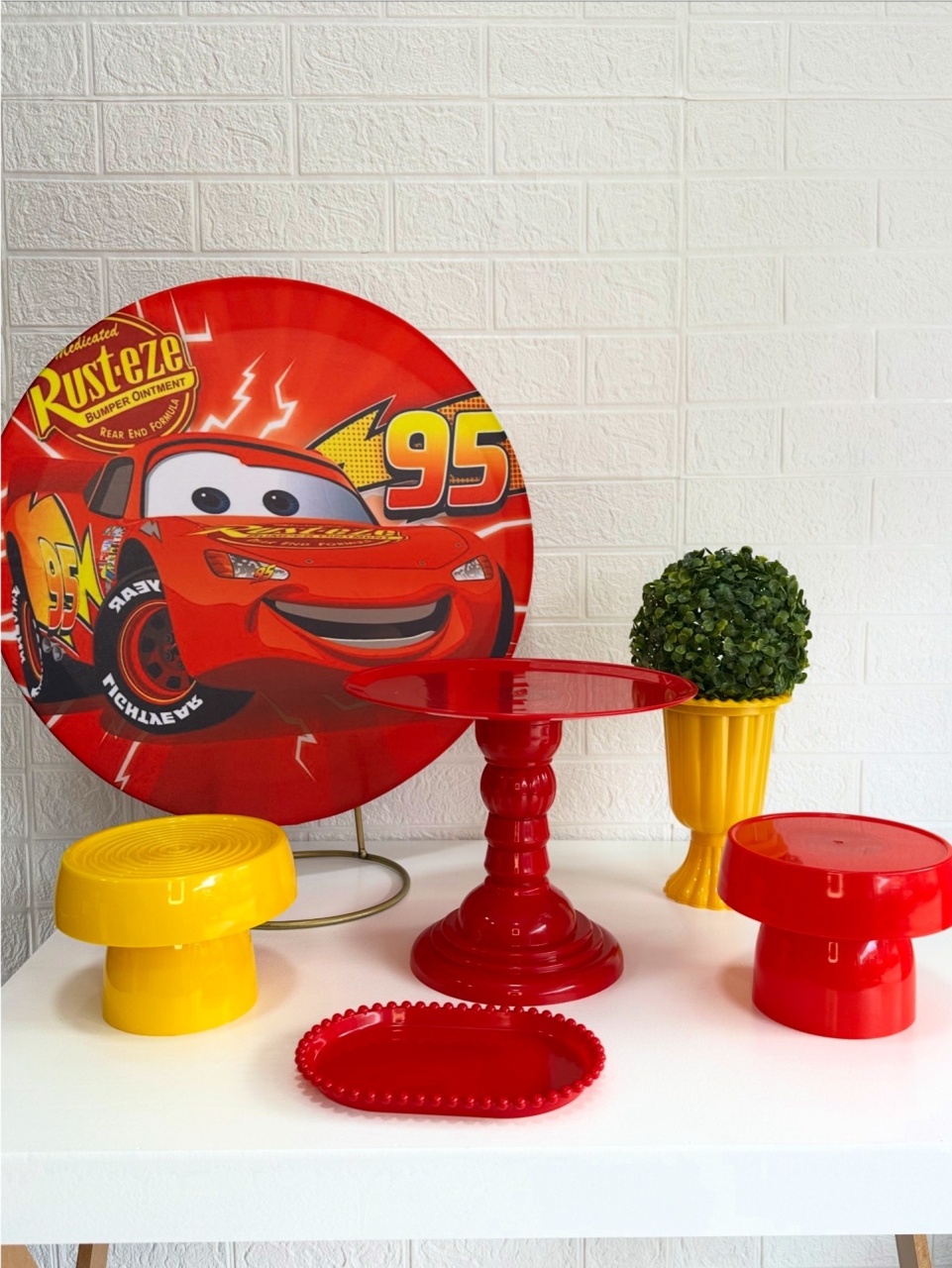 Mini Kit Relâmpago Mcqueen - VIVAZ DECORAÇÕES - PEGUE E MONTE